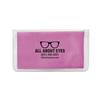 IMPRINTED Pink Premium Microfiber Cloth-In-Case (100 per box / Minimum order - 5 boxes)